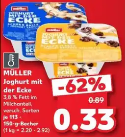 Kaufland MÜLLER Joghurt mit der Ecke Angebot