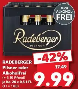 Kaufland Radeberger Pilsner oder Alkoholfrei Angebot