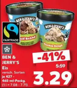 Kaufland BEN & JERRY'S Eis Angebot