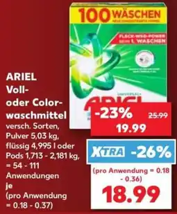 Kaufland ARIEL Voll- oder Color-waschmittel Angebot