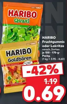 Kaufland HARIBO Fruchtgummis oder Lakritze Angebot