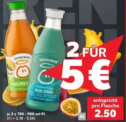 Kaufland innocent Direktsaft Plus BLUE SPARK Angebot