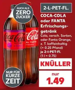 Kaufland Coca-Cola oder Fanta Erfrischungsgetränk Angebot