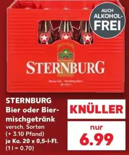 Kaufland Sternburg Bier oder Biermischgetränk Angebot
