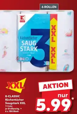 Kaufland K-CLASSIC Küchentücher Saugstark XXL Angebot