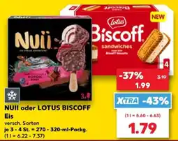 Kaufland NUII oder LOTUS BISCOFF Eis Angebot