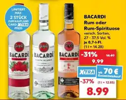 Kaufland BACARDI Rum oder Rum-Spirituose Angebot