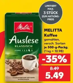 Kaufland Melitta Auslese Klassisch Angebot