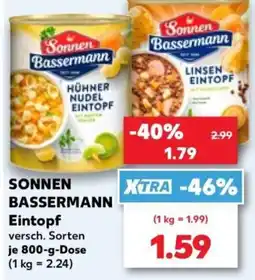 Kaufland Sonnen Bassermann Eintopf Angebot