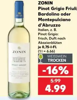 Kaufland ZONIN Pinot Grigio Angebot