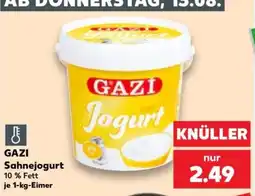Kaufland GAZI Sahnejogurt Angebot