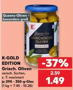 Kaufland K-GOLD EDITION Griech. Oliven Angebot