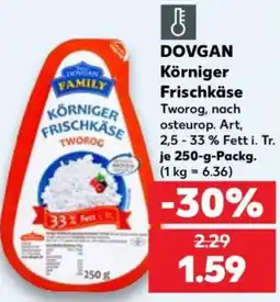 Kaufland DOVGAN Körniger Frischkäse Angebot