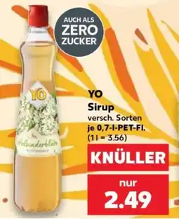 Kaufland YO Sirup Angebot