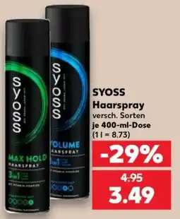 Kaufland SYOSS Haarspray Angebot