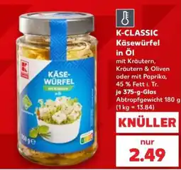 Kaufland K-CLASSIC Käsewürfel Angebot