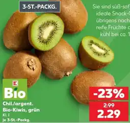 Kaufland Chil./argent. Bio-Kiwis, grün Angebot