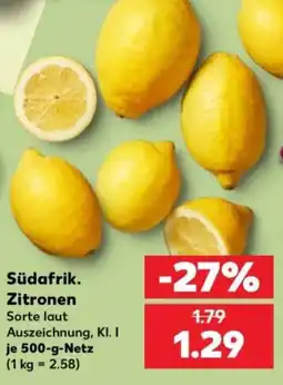 Kaufland Südafrik. Zitronen Angebot