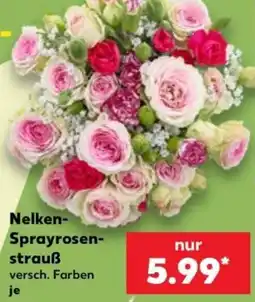 Kaufland Nelken-Sprayrosen-strauß Angebot