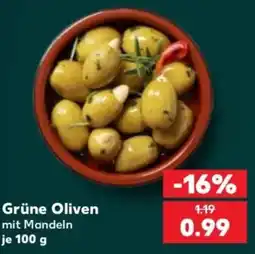 Kaufland Grüne Oliven mit Mandeln Angebot