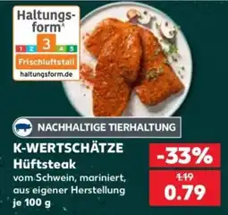 Kaufland K-WERTSCHÄTZE Hüftsteak Angebot