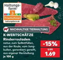 Kaufland K-WERTSCHÄTZE Rinderrouladen Angebot