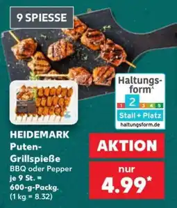 Kaufland HEIDEMARK Puten-Grillspieße Angebot