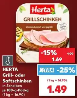 Kaufland Herta Grill- oder Saftschinken Angebot