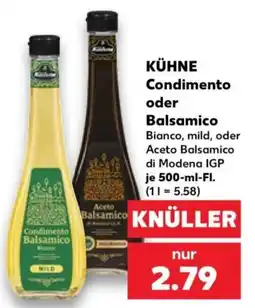 Kaufland KÜHNE Condimento oder Balsamico Angebot
