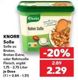Kaufland KNORR Soße Angebot