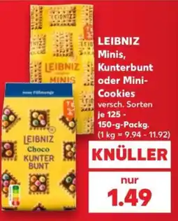 Kaufland LEIBNIZ Minis, Kunterbunt oder Mini-Cookies Angebot