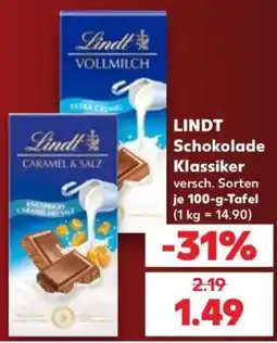Kaufland Lindt Schokolade Klassiker Angebot