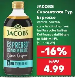 Kaufland Jacobs Espresso Concentrate Black Original Angebot