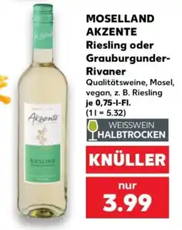 Kaufland MOSELLAND AKZENTE Riesling Angebot