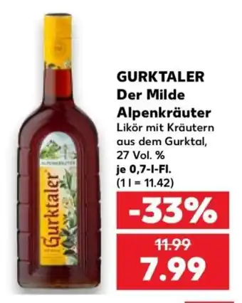 Kaufland Gurktaler Der Milde Alpenkräuter Angebot