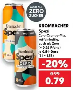 Kaufland Krombacher Spezi ZERO Angebot