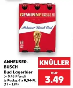 Kaufland ANHEUSER-BUSCH Bud Lagerbier Angebot
