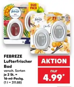 Kaufland FEBREZE Lufterfrischer Bad Angebot