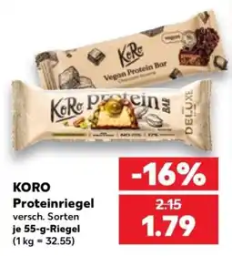 Kaufland KORO Proteinriegel Angebot