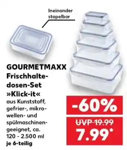 Kaufland GOURMETMAXX Frischhalte-dosen-Set »Klick-it« Angebot
