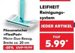 Kaufland LEIFHEIT Reinigungssystem Fliesenwischer »FlexiPad« Angebot