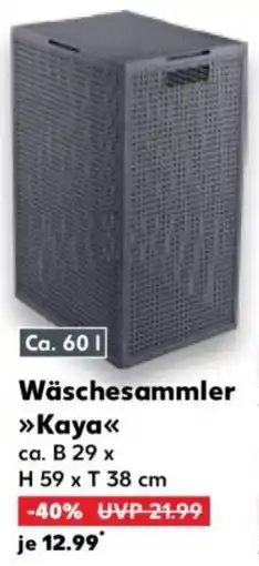 Kaufland CURVER Aufbewahrungsbox Wäschesammler Kaya Angebot