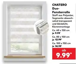 Kaufland CHATERO Duo-Fensterrollo Angebot