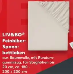 Kaufland LIV&BO Feinbiber-Spannbettlaken Angebot