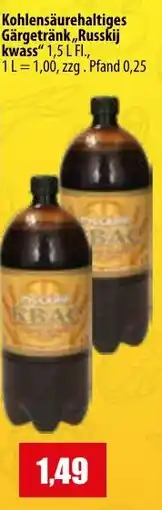 Mix Markt Kohlsäurehaltiges Gärgetränk Russkij kwass Angebot
