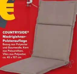 Kaufland COUNTRYSIDE Niedriglehner Polsterauflage Angebot