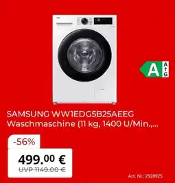 MediaMarkt SAMSUNG WW1EDG5B25AEEG Waschmaschine Angebot