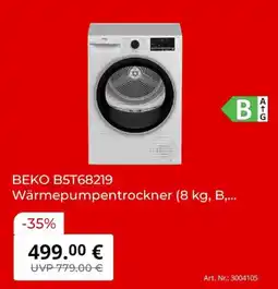MediaMarkt BEKO B5T68219 Wärmepumpentrockner Angebot