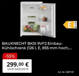 MediaMarkt BAUKNECHT BKS I 9VF2 Einbau-Kühlschrank Angebot