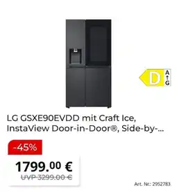 MediaMarkt LG GSXE90EVDD mit Craft Ice, InstaView Door-in-Door® Angebot